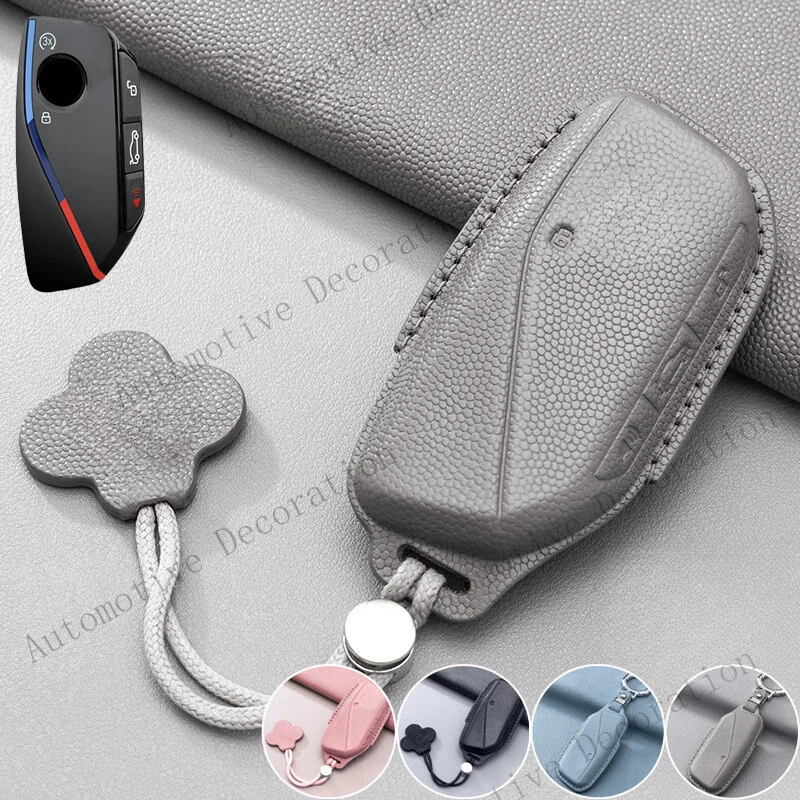 Z+ Genuine Leather Car Remote Key Fob Case Cover For BMW G07 IX I7 XM X7 7 Series