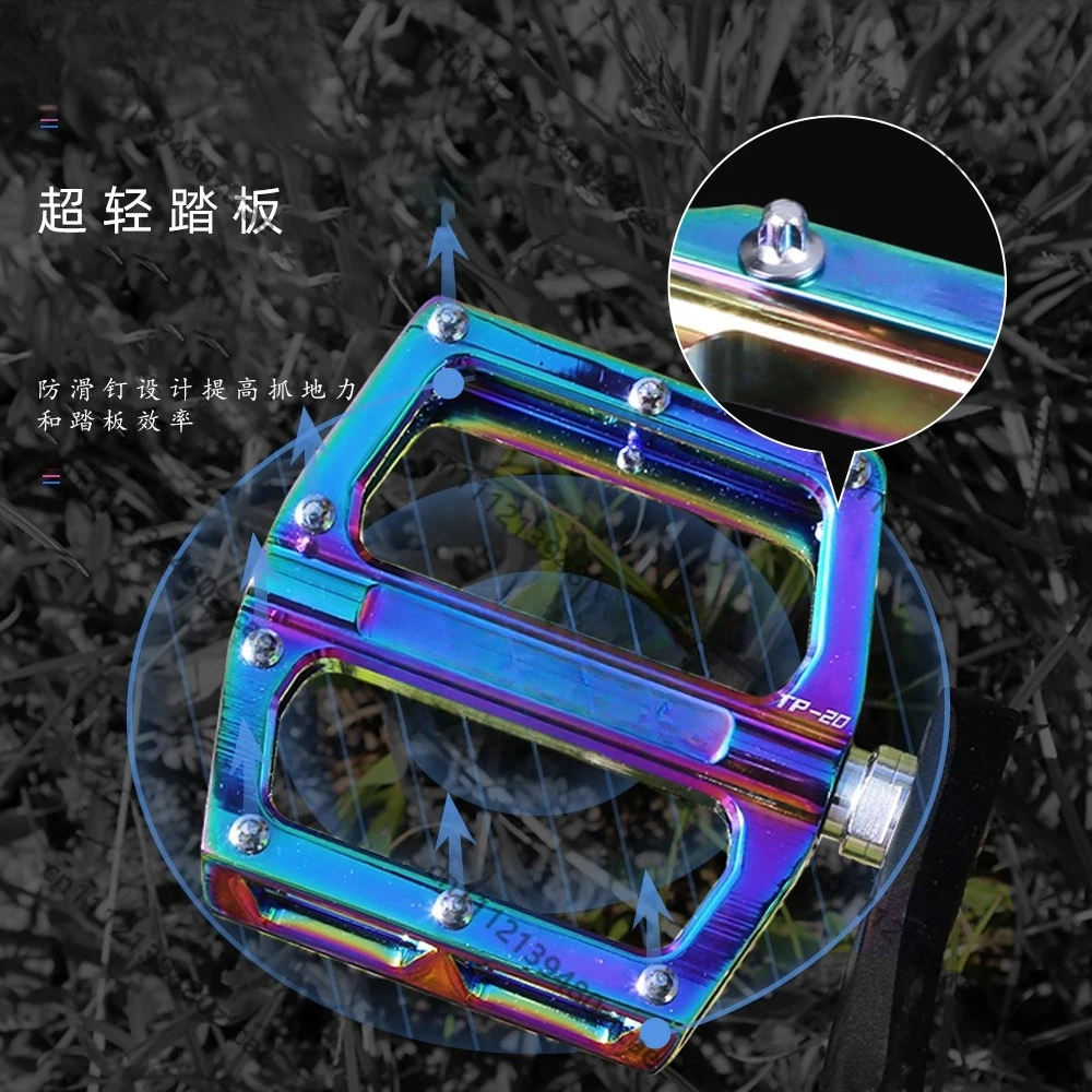 Sealed Bearing Aluminum Bicycle Pedals Color Lightweight Cycling Foot Pegs Fit Mountain Road Bike Mod Parts