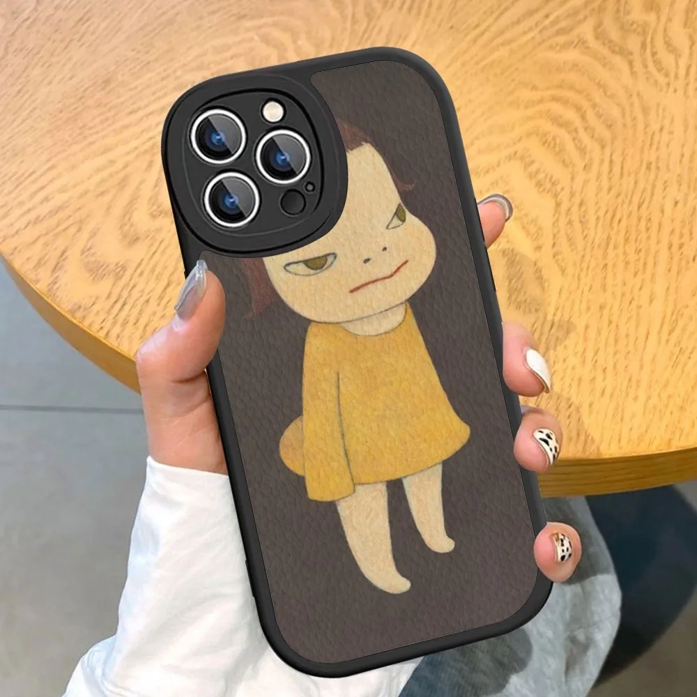 Yoshitomo Nara Dream Doll Cartoon Classic Anime Phone Case Hard Leather For iPhone141312Mini 11 14 Pro Max Xs X Xr 7 8 Plus 6 6s