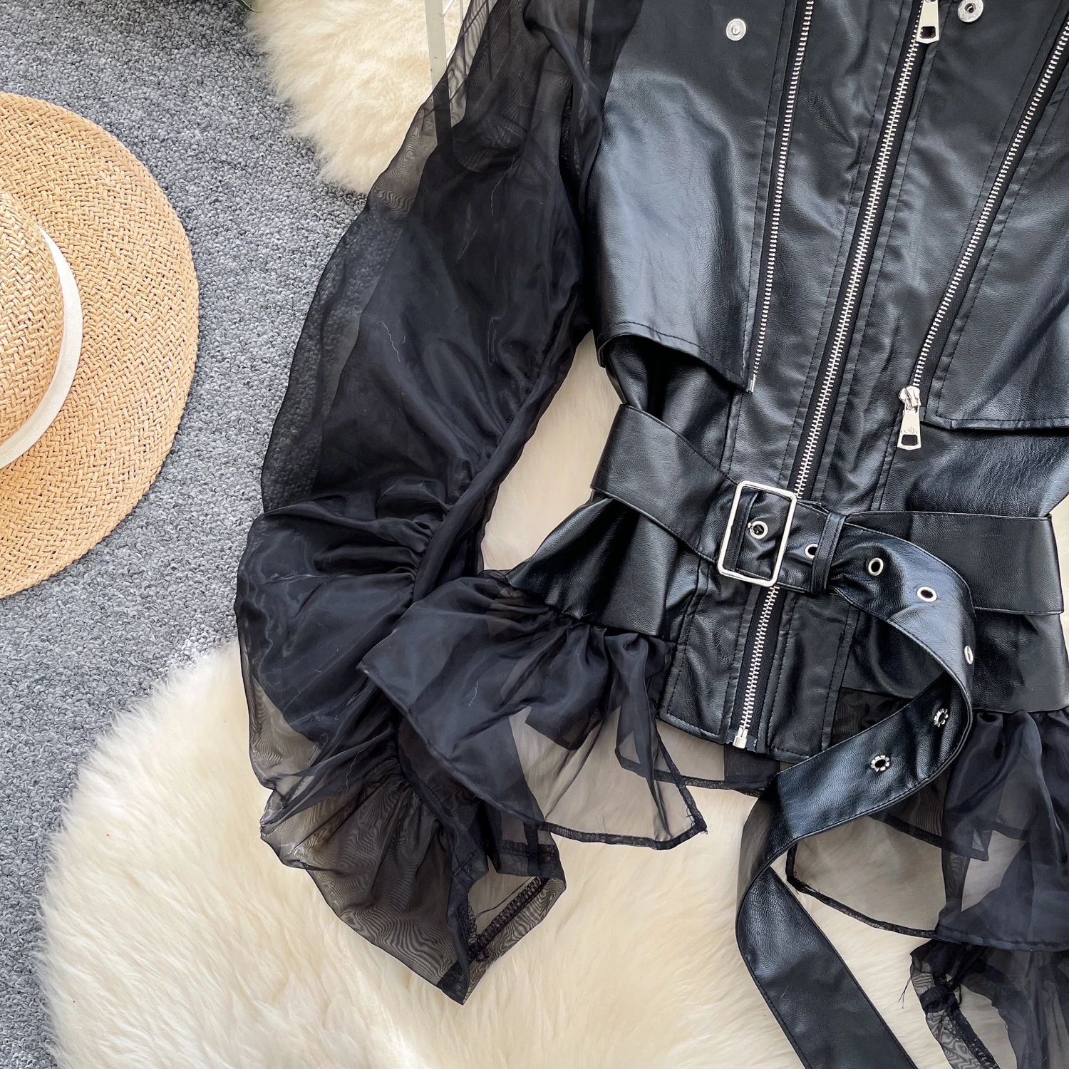 Chique vintage lange mouw luipaard rits losse elegante mode sexy bohemien damesblouse dames