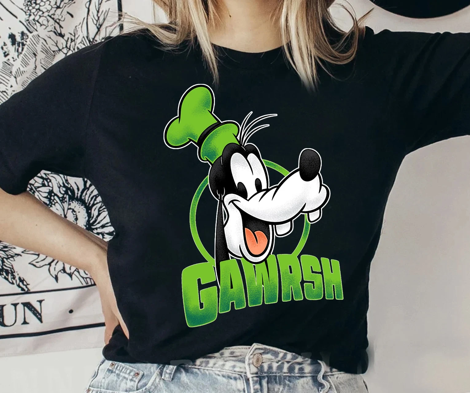 

Disney Mickey And Friends Goofy Gawrsh Portrait Shirt Disneyland Family Matching Shirt Magic Kingdom Tee