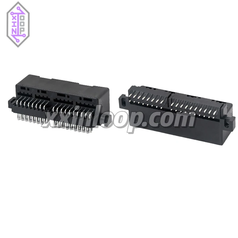 

174146-2 wire to board connector header 36 position 36 pin 2.5 mm pitch 2 row through hole horizontal pcb mount multilock series
