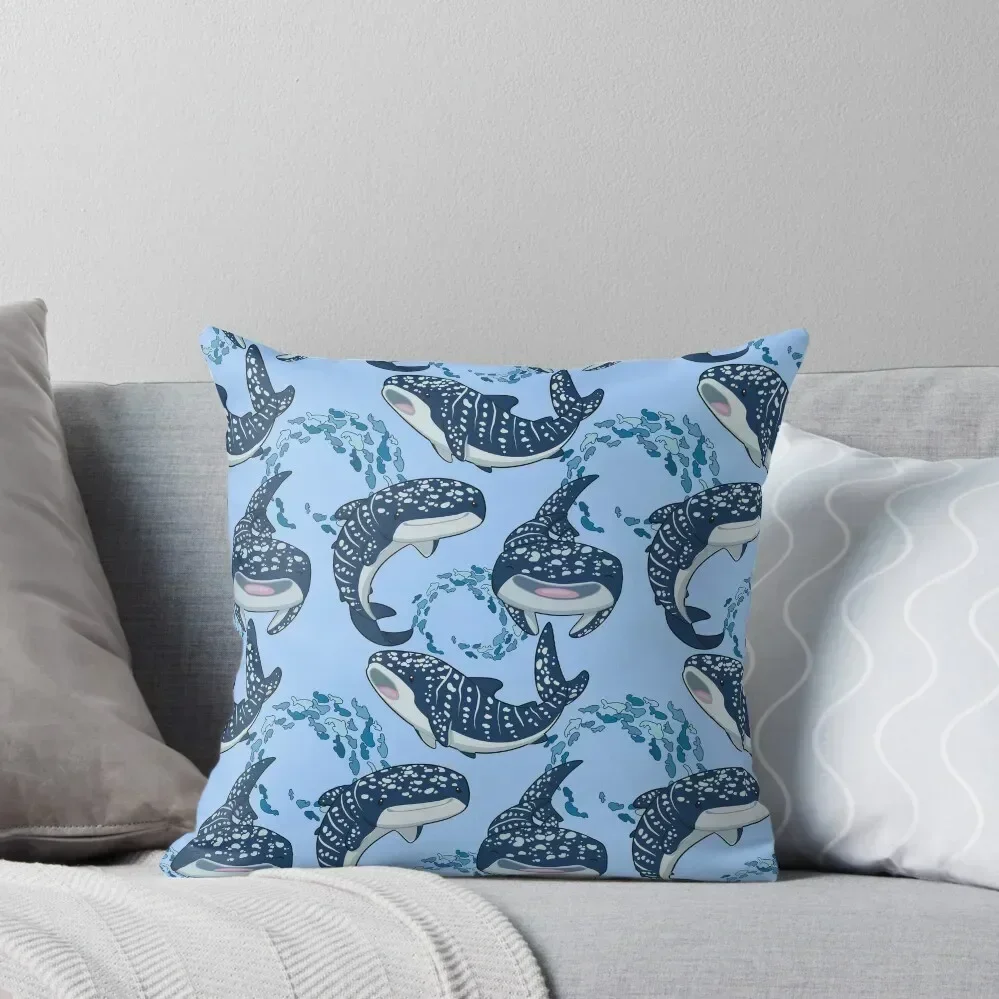

Cute whale shark pattern Throw Pillow covers for pillows New year Pillowcase Cushion christmas supplies pillow