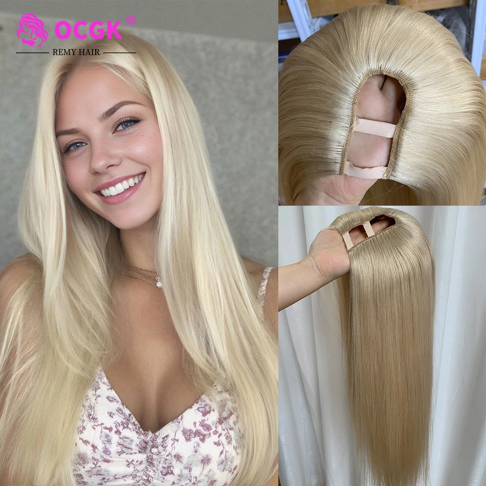 28-u-part-real-human-hair-wig-straight-platinum-blonde-u-shape-wigs-180-density-machine-made-for-women-topper-add-volume