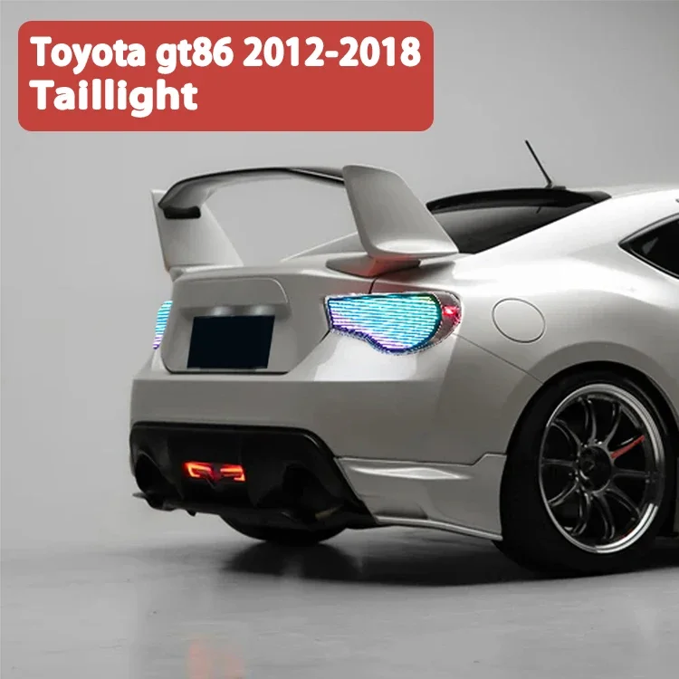 DK Motion for Car Digital Taillights Accessories for GT86  2012-2018 RGB LED Tail Lights Parts 12-18