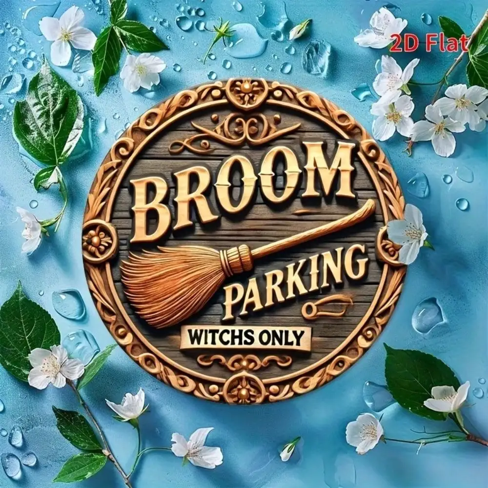 Vintage Aluminum Metal Wall Sign Rustic Home Decor Circular Plaque for Kitchen Garage