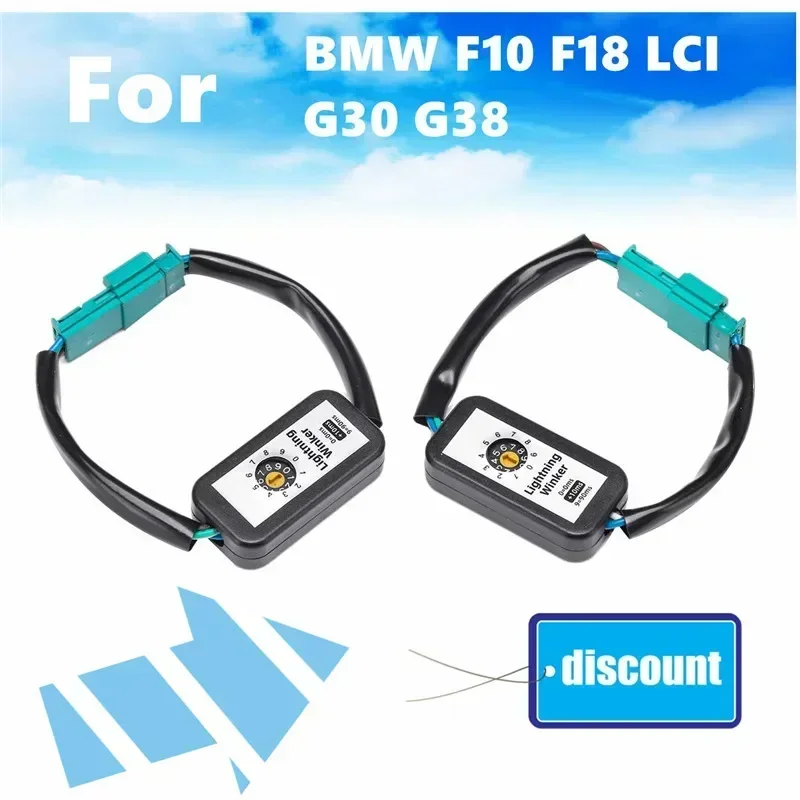 1 Pair Dynamic Left /Right Turn Signal Indicator Led Taillight  Module Cable Wire Harness For BMW 5 Series F10 F18 Lci G30 G38