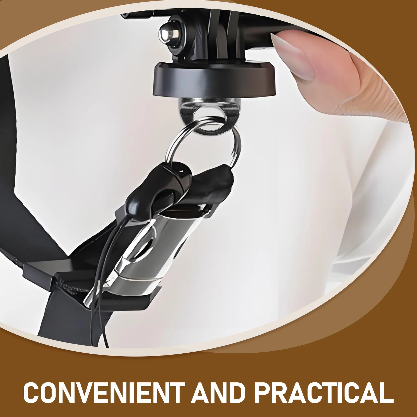 

4Pcs Camera Screw Tripod Plate Screw Black Anti-Slip Knob Installation Portable Loop Camera Accessory for Photography Studio