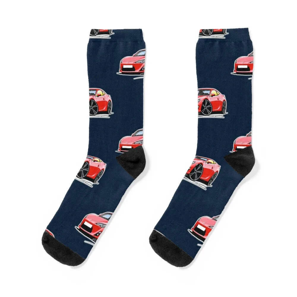Toyota Gt86 Toyota GT86 Red Socks winter cartoon custom sports set Ladies Socks Men's