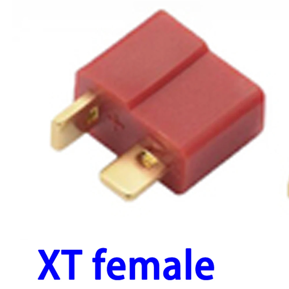 Connecteur de batterie, prise T EC5, mâle femelle avec gaine, boîtier en gel plaqué or, pour pièces RC, 1 paire, compte 60, compte 90, 1 pièce