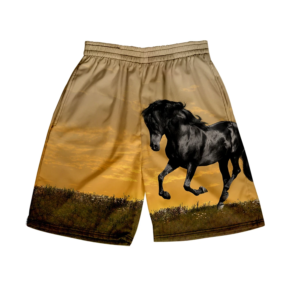 

Beach Shorts Men's and women's clothing 3D digital printing casual shorts Fashion trend couple Pants Tiger horse