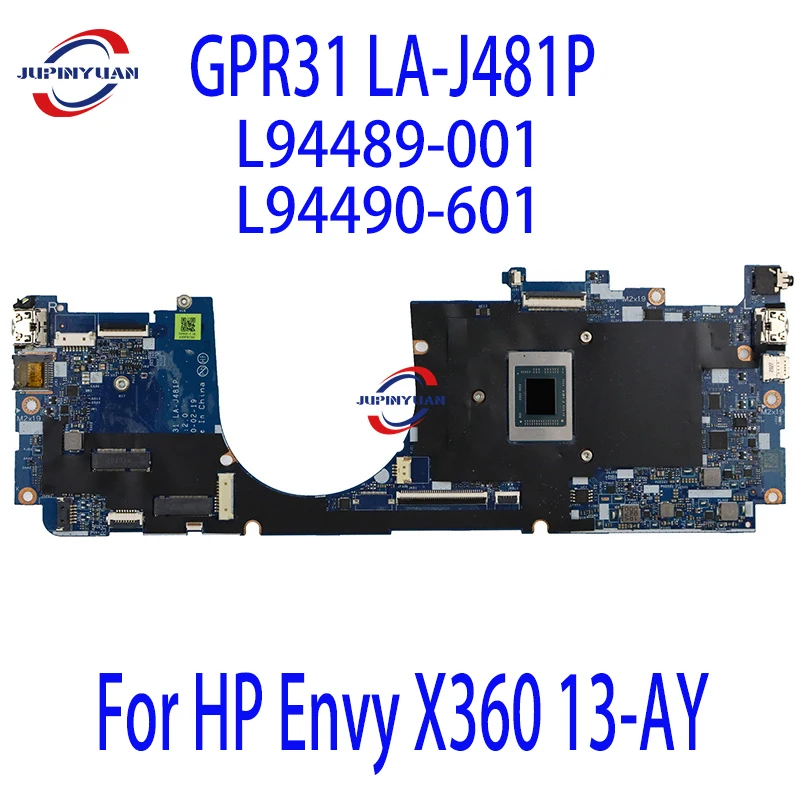 GPR31 LA-J481P For HP Envy X360 13-AY Laptop Motherboard With R3-4300U R5-4500U 8GB RAM DDR4 L94489-001 L94490-601