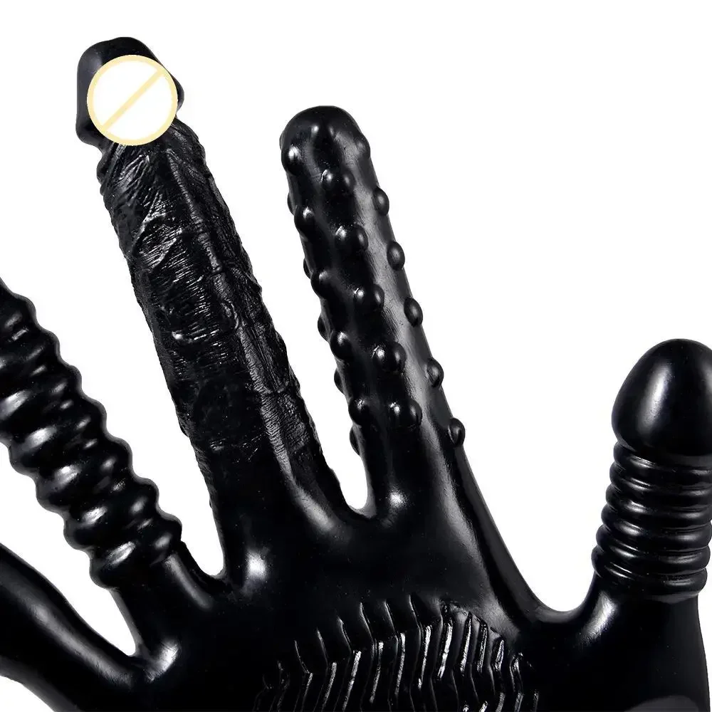 خمسة أصابع الموزه قفازات الجنس هزاز للنساء دسار G-بقعة البظر محفز المنتجات المثيرة المهبل تدليك لعبة مثليه