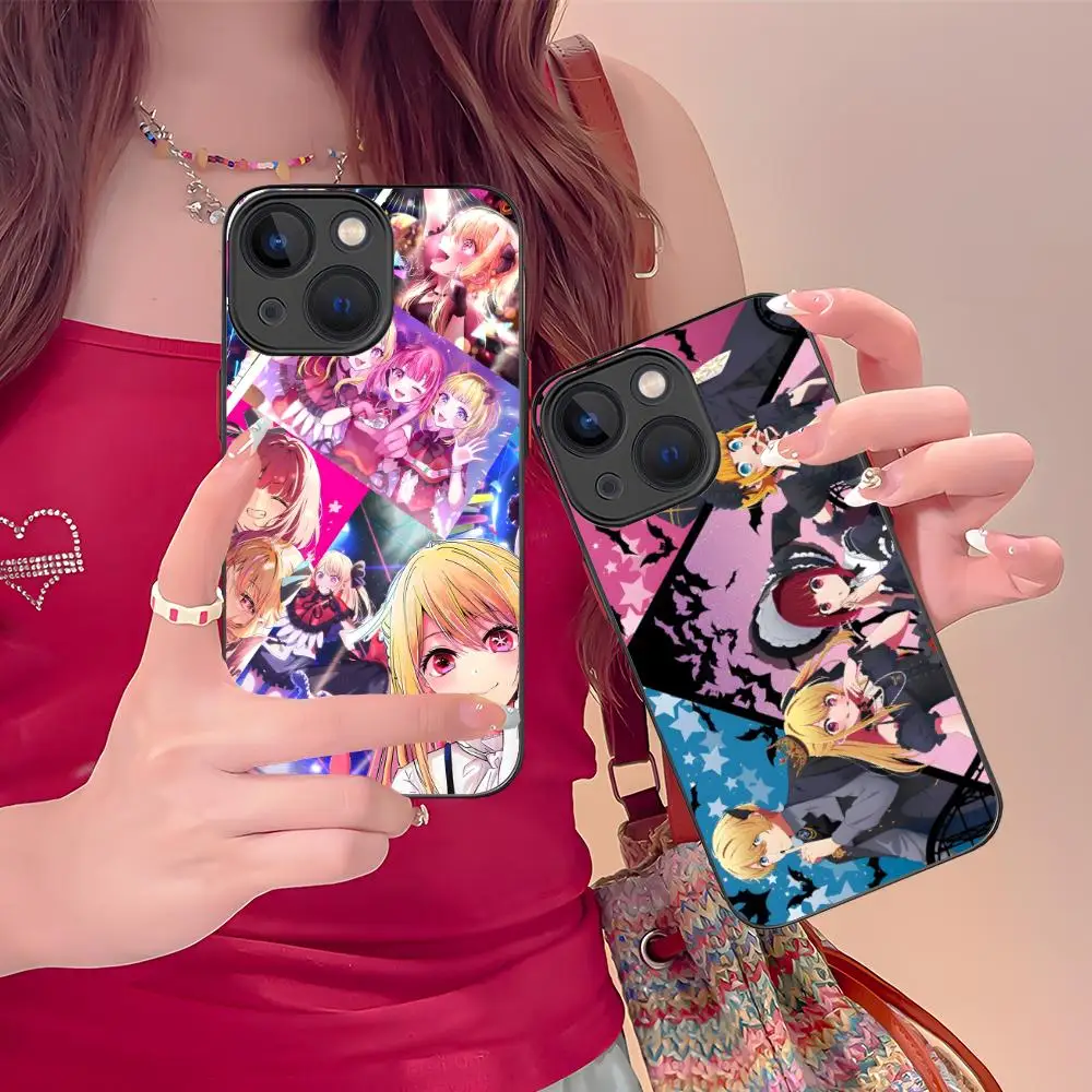 

Чехол для телефона Oshi no ko B-Komachi для iPhone 16, 14, 13, 12, 11 X XR XS 8 7 Pro Max Plus, мини-цветный силиконовый защитный чехол для мобильных телефонов