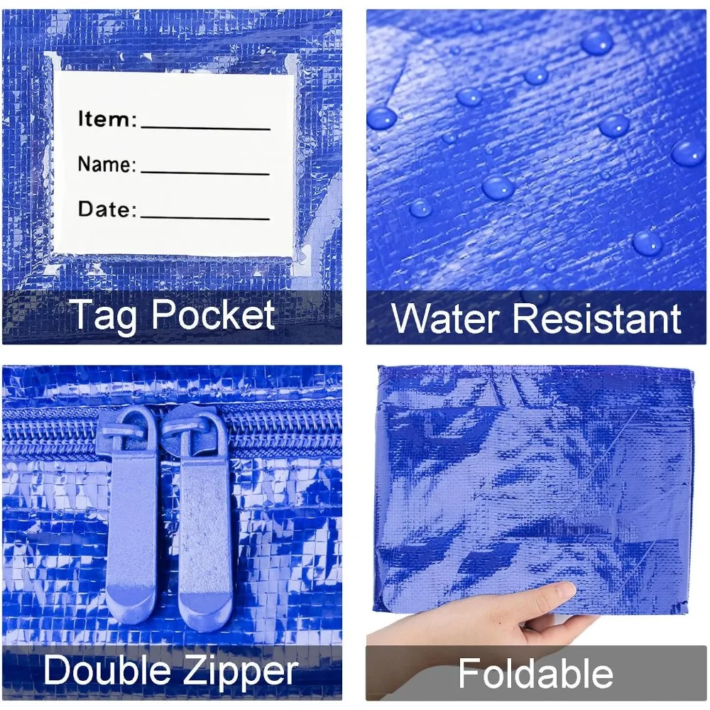 Очень большие сверхпрочные транспортные сумки для хранения и транспортировки с прочной молнией и удобными ручками для переноски.