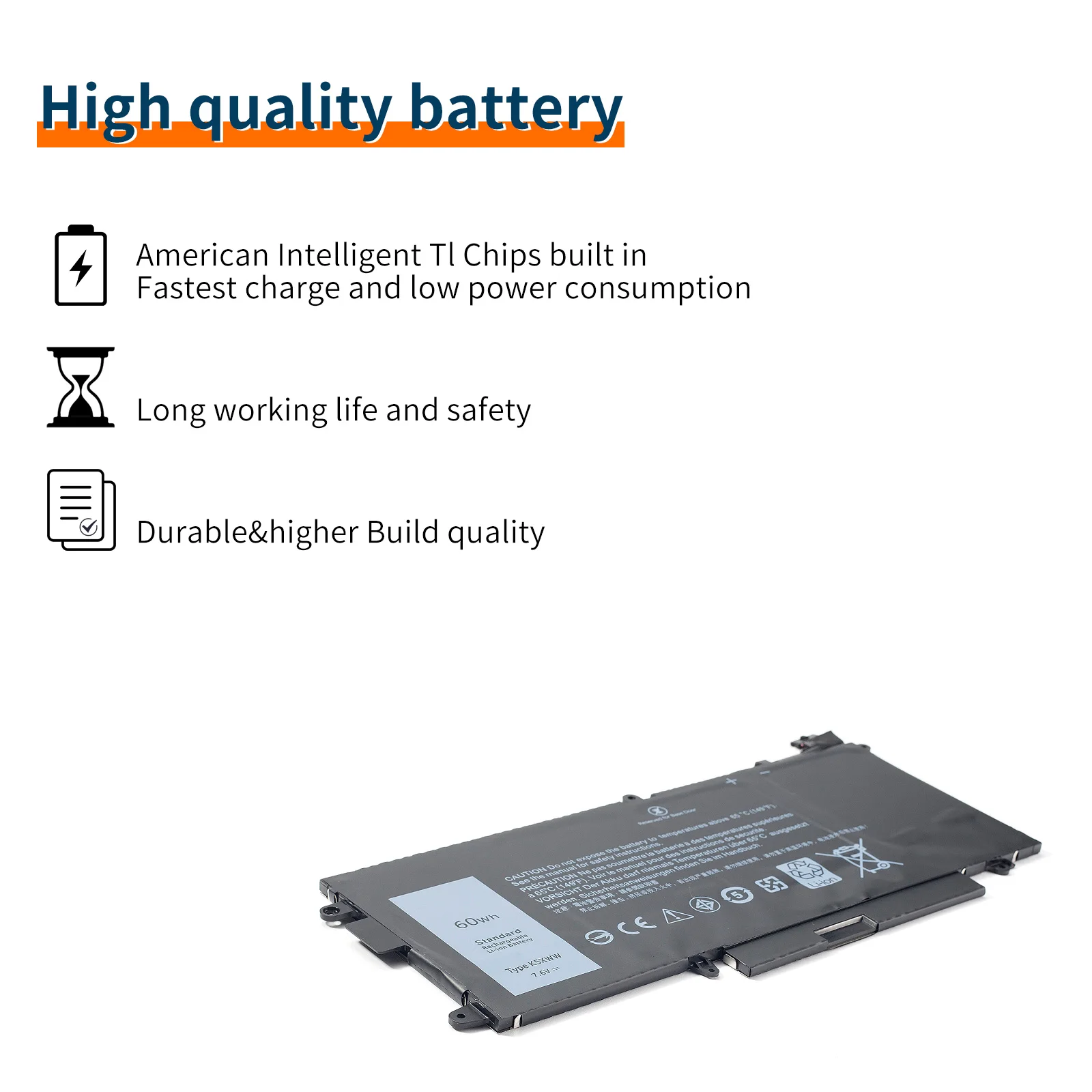 Nowa 7.6V 60Wh oryginalna Bateria do laptopa K5XWW oryginalna dla Dell szerokości geograficznej 12 5285 5289 7389 2 w 1 Notebook Bateria 71 tg4 CFX97 7390