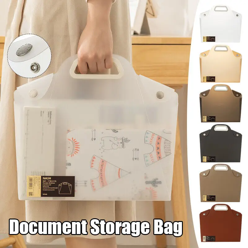 Sac de rangement durable pour documents, dossier de test portable, dossiers de fichiers pour étudiants, sacs de rangement