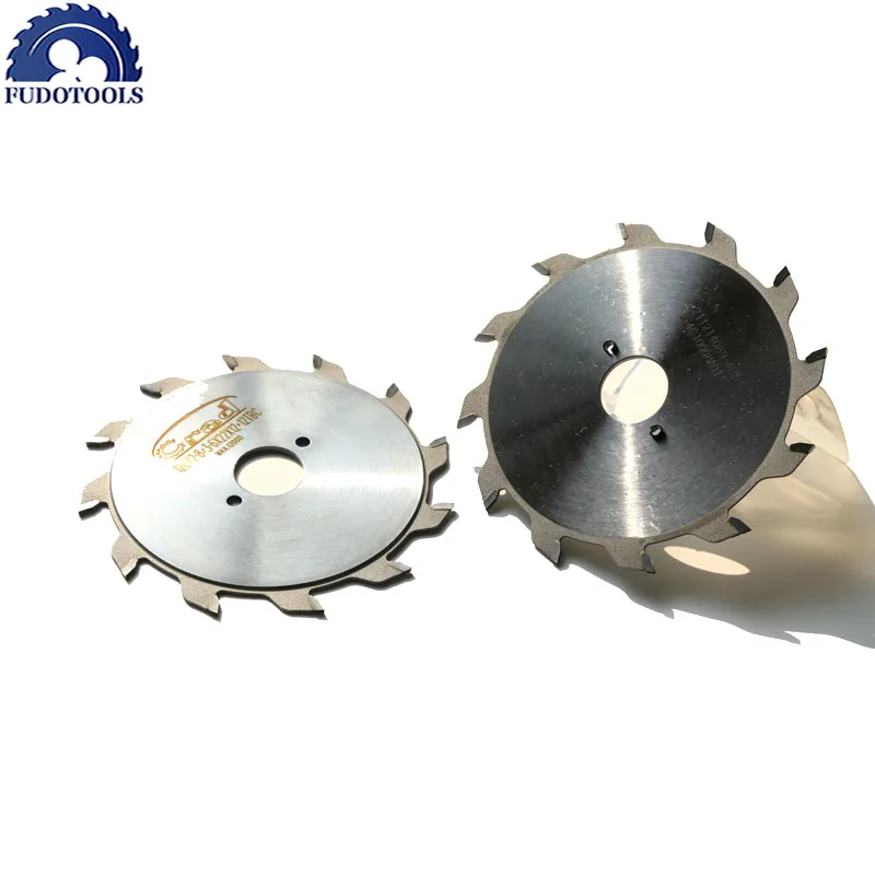 Free Shipping 1 Set Double Blades 120*2.8-3.6*22/20*12+12T TCT Adjustable Scoring Blades for Scoring Aluminum plate/alunimun