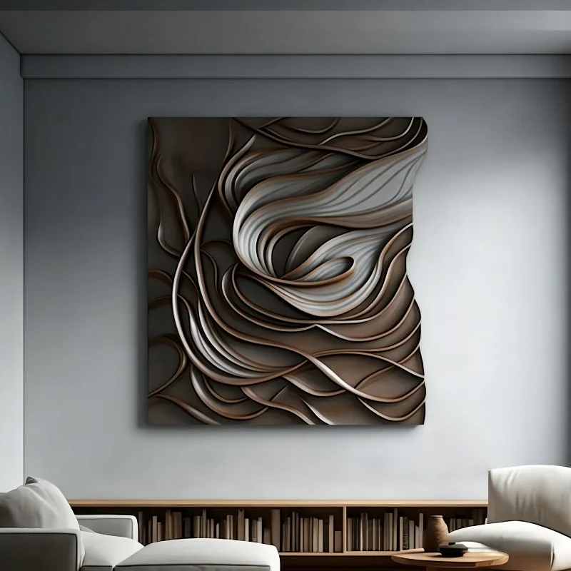 Wall decoration, living room main wall decoration, native texture soft decoration, home decoration