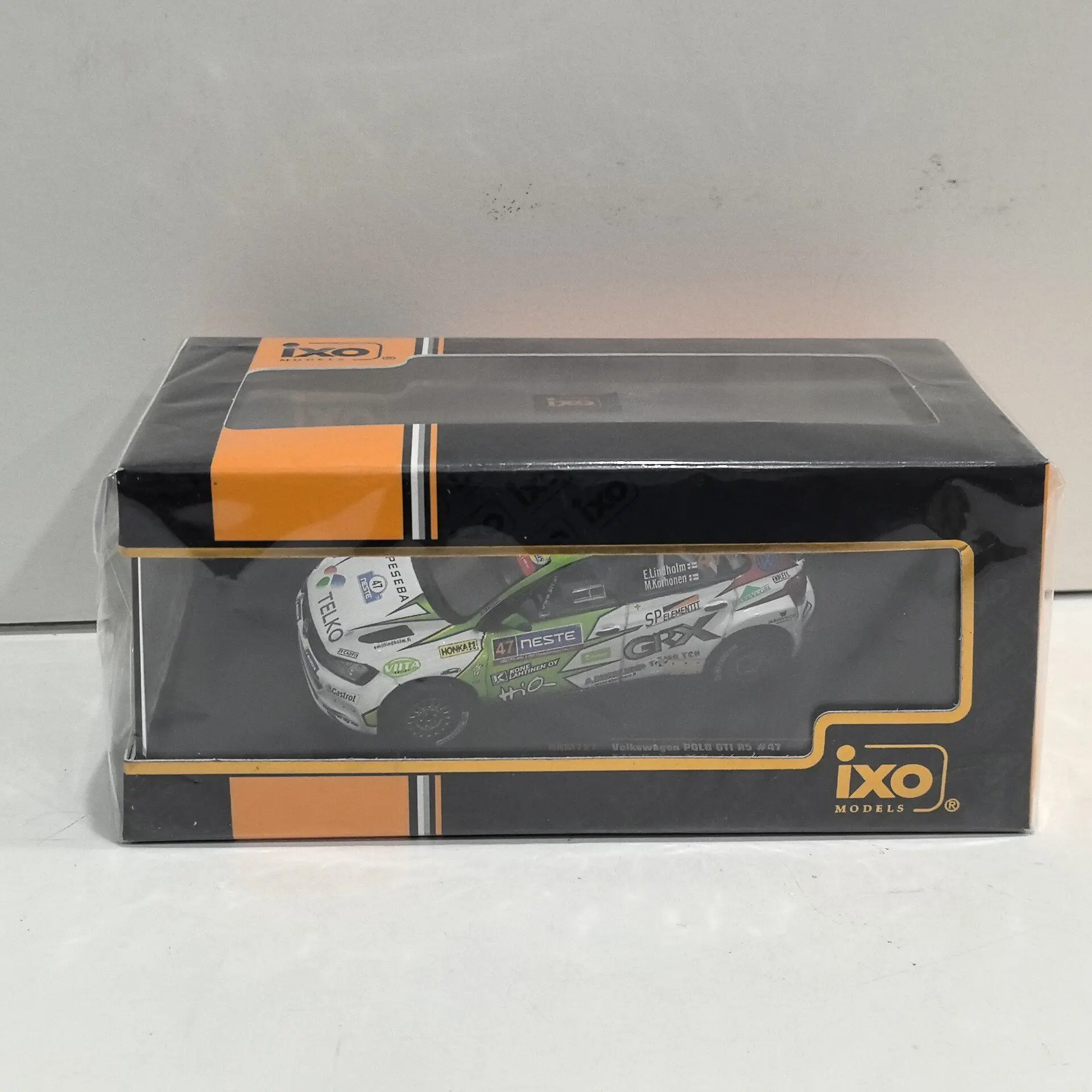 

Модель IXO 1/43: VW Polo GTI R5 (литая под давлением) # 47 2019 Racing 1Q Модель автомобиля из сплава