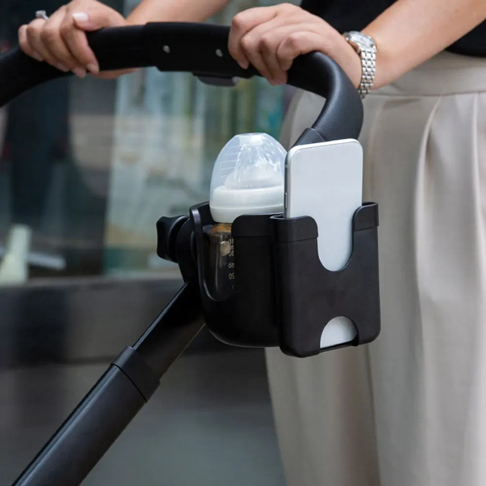 

1Pcs Strong Stroller Feeding Bottle Rack With Easy Installation Lightweight Cup Holder for Trolley