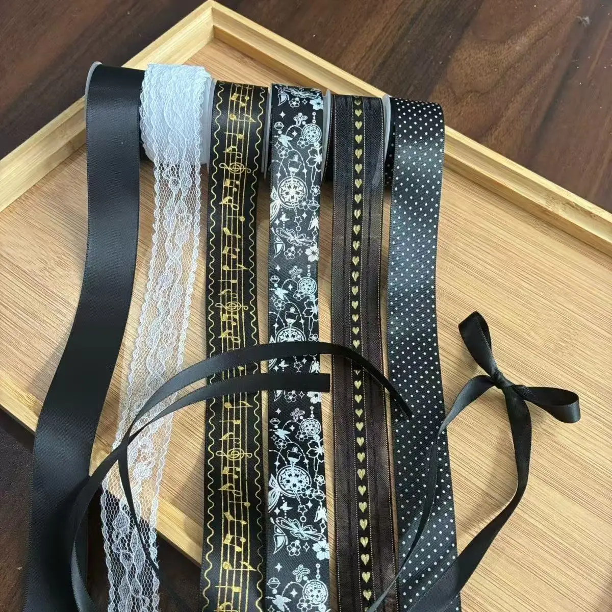 7-teiliges Set: Neuer Barhalter, Band, Gumei-Abzeichen, neue DIY-Handarbeitsmaterialien, Schleifenplatten, Bronzierung, Banddekoration – Detail 6