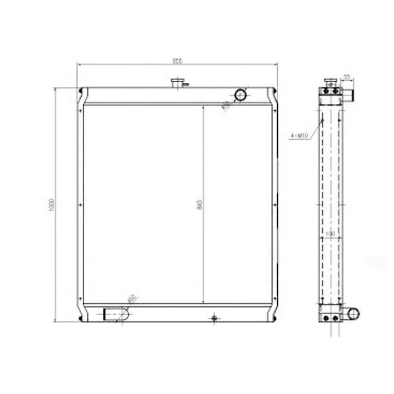 

4380047 Radiator Water Tank Fits HITCHI EX220-5 EX230-5 EX270-5