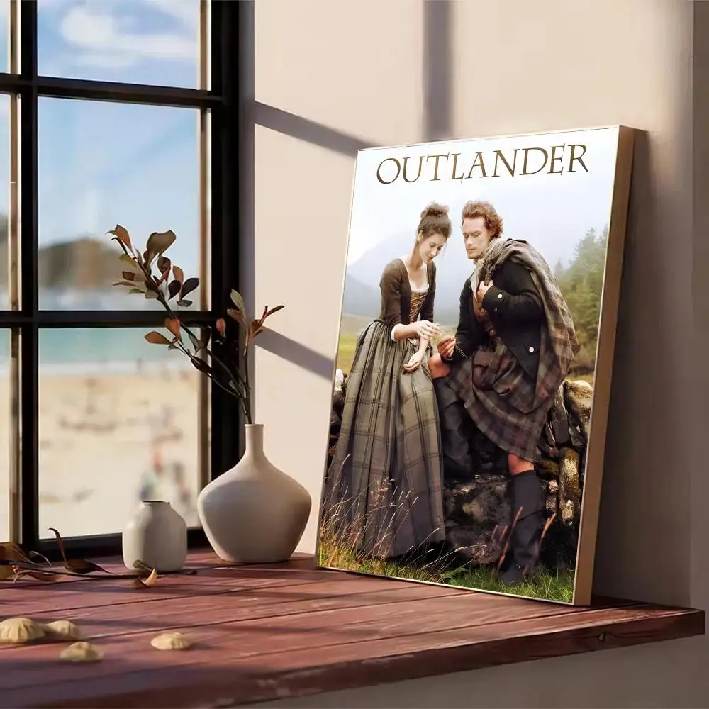 O-outlander مسلسل تلفزيوني اللوحة الخط غرفة نوم المنزل مقاوم للماء قماش المشارك غير المؤطرة جدار الفن طباعة الديكور جدارية