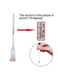 1pc Wine Alcohol Meter Fruit Wine Rice Wine Concentration Meter Wine Meter 0-25 Degrees