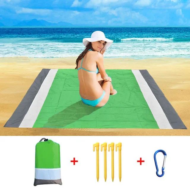 2x2,1 m Wasserdichte Tasche Strand Matte Decke Falten Camping Matratze Tragbare Leichte Matte Outdoor Picknick Matte Sand strand Handtuch