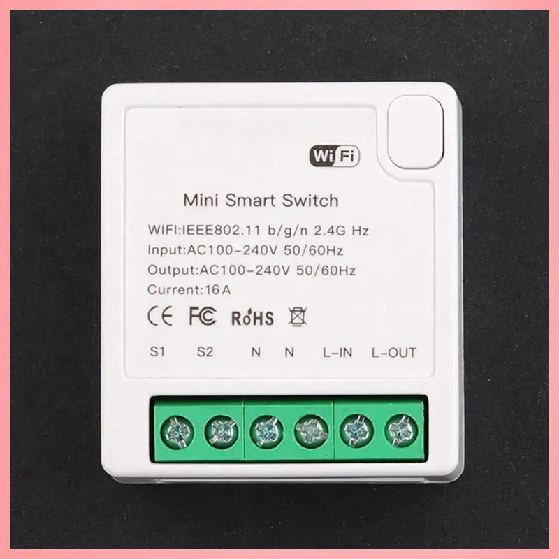 

Y23A-TUYA Mini 16A Умный переключатель Неметровая версия Умный переключатель Wi-Fi Голосовое управление Модуль реле освещения домашней автоматизации
