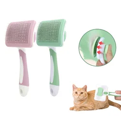 Cat Brush Self Cleaning Slicker Dog Brush Removes Loose Hair Mats Tangles Comb Soft Dog Puppy Pet Grooming Tool Cat Accessories