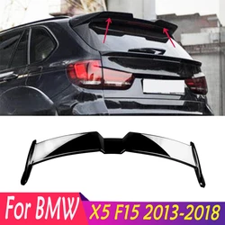 Dla BMW X5 F15 2013-2018 Wysokiej jakości błyszczący czarny karbonowy tylny spojler dachowy Skrzydła Ogon Górny spojler Skrzydło Zestawy karoserii