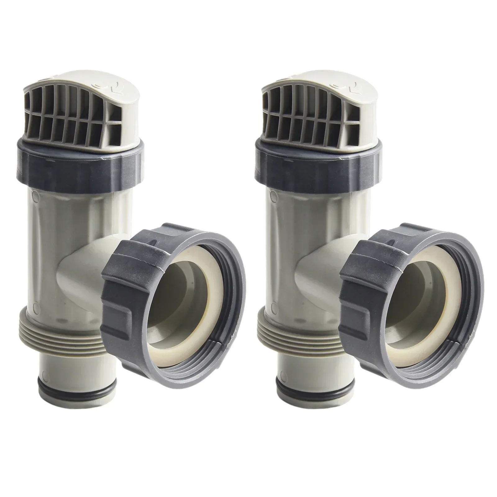 2pc Pool Plunger Valve Assembly Replacement For Intex 10747 Pool Plunger Valve Assembly Filter Pump Pipe Tap Connectors