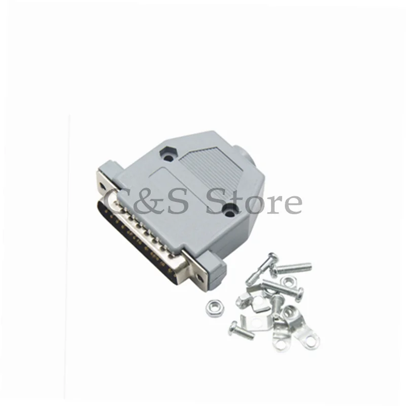 1set DB25 Male Female Connector With Plastic Shell