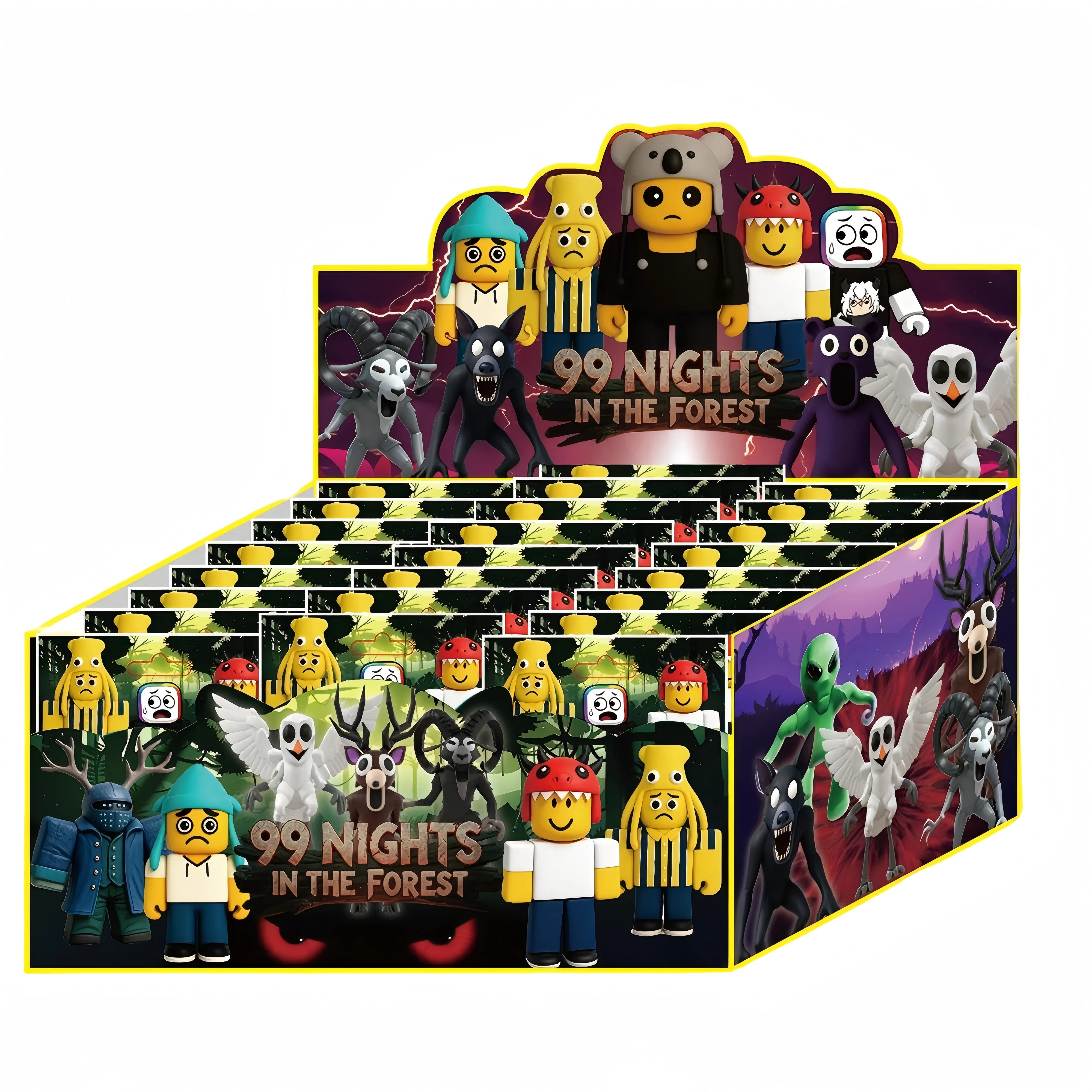 جديد 3-3.5 بوصة الظاهري الغابات 99 ليلة دمية لعبة يده حقيبة أعمى تفكيك لعبة ممتعة كعكة حلية