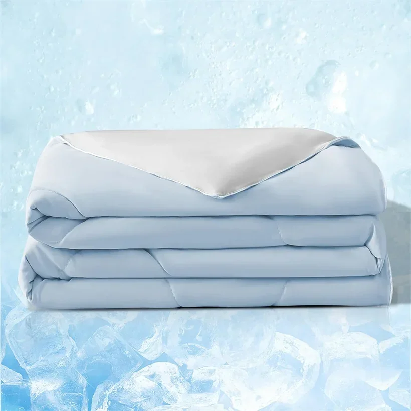 yesAir Condition Cooling Comforter Solid Color Cooling Blankets for Hot Sleepers Breathable Soft Lightweight Summer Quilt Smooth