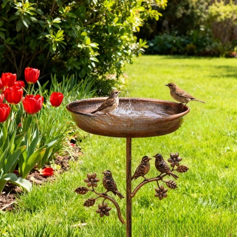 Outdoor garden garden decoration, bird bath, bird feeder, water feature, new for spring and summer 2026