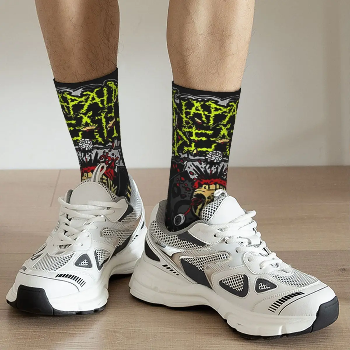 Best Napalm Death Heavy Metal Band Theme All Season Socks Accessories for Male Cozy Sock