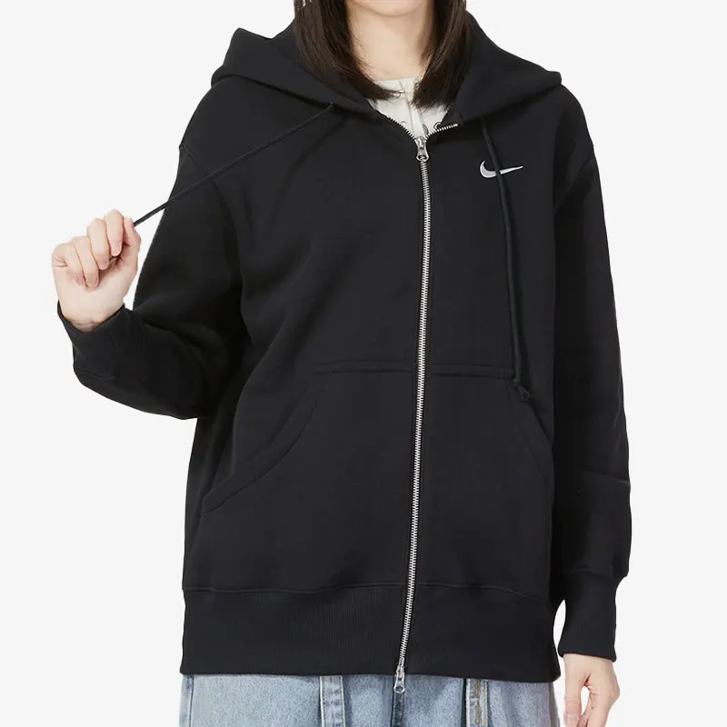 

Nike genuine genuine Oversize Style Women's Full Length Zippered Hoodie DQ5759-010