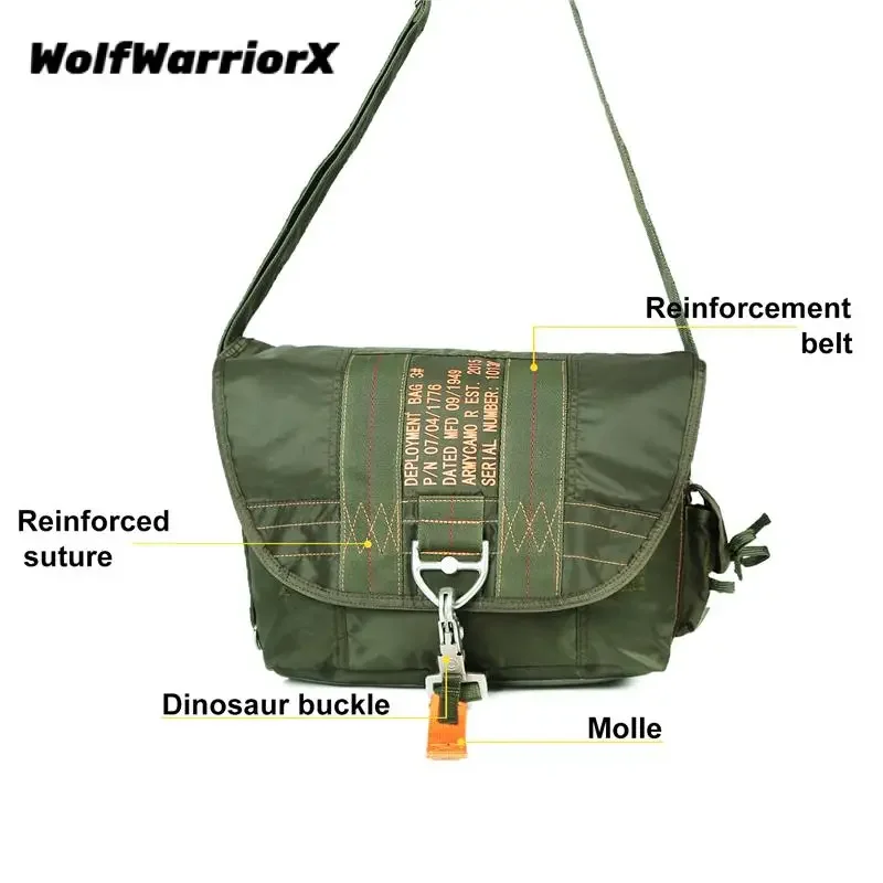 Messenger Bags Shoulder Bag Waterproof Outdoor Sports Bag for Men and Woman Backpack Parachute Tactical Flight Bag Bolsos