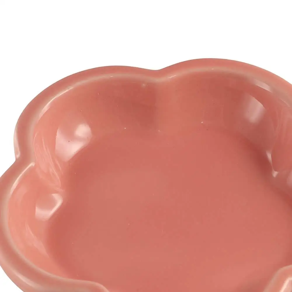 

Керамическая миска для кошек с цветочным дизайном и подставкой, кормушка для собак, креативная, большая емкость, поилка для кошек, тарелка для воды