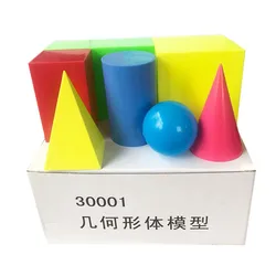 Geometric Model Suit Large Plastic Cube Cylinder Cone Primary School Mathematics Teaching Aid