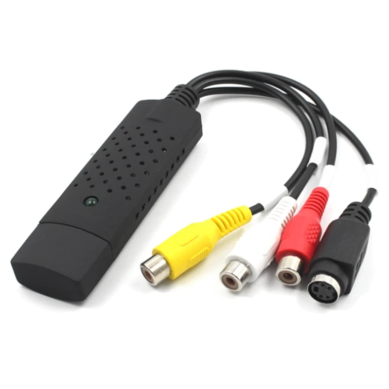 Best USB Video Capture Card, Audio Video Converter Grabber for RCA to USB Convert VHS Mini DV VCR Hi8 DVD to Digital