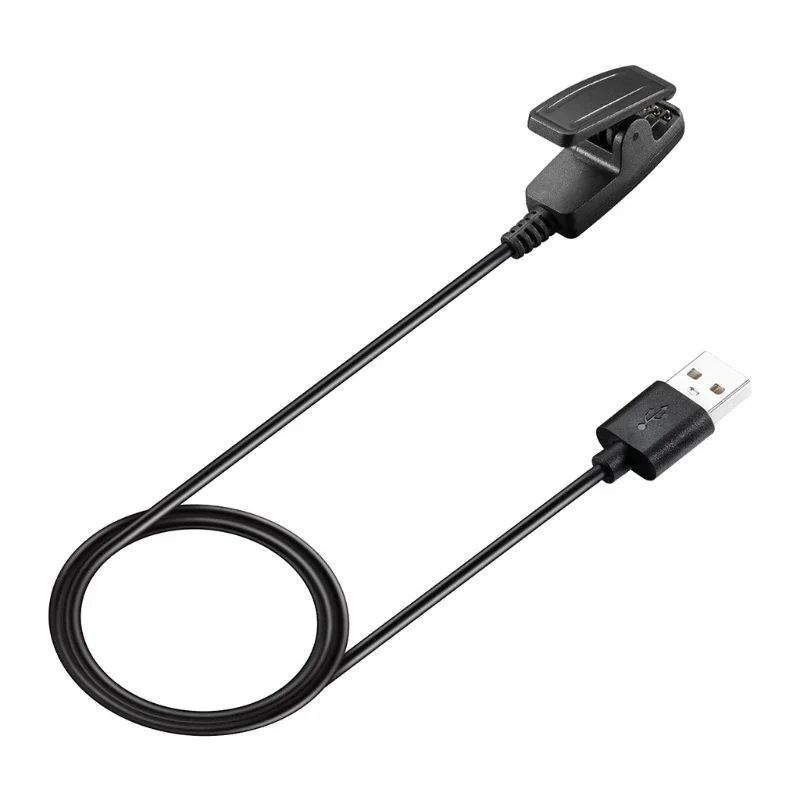 J19 1m USB Charger Clip Cradle Cable For -Garmin Lily Forerunner 35 35J 30 735XT 630 235 645 Vivomove HR Approach S20 Smart Watc