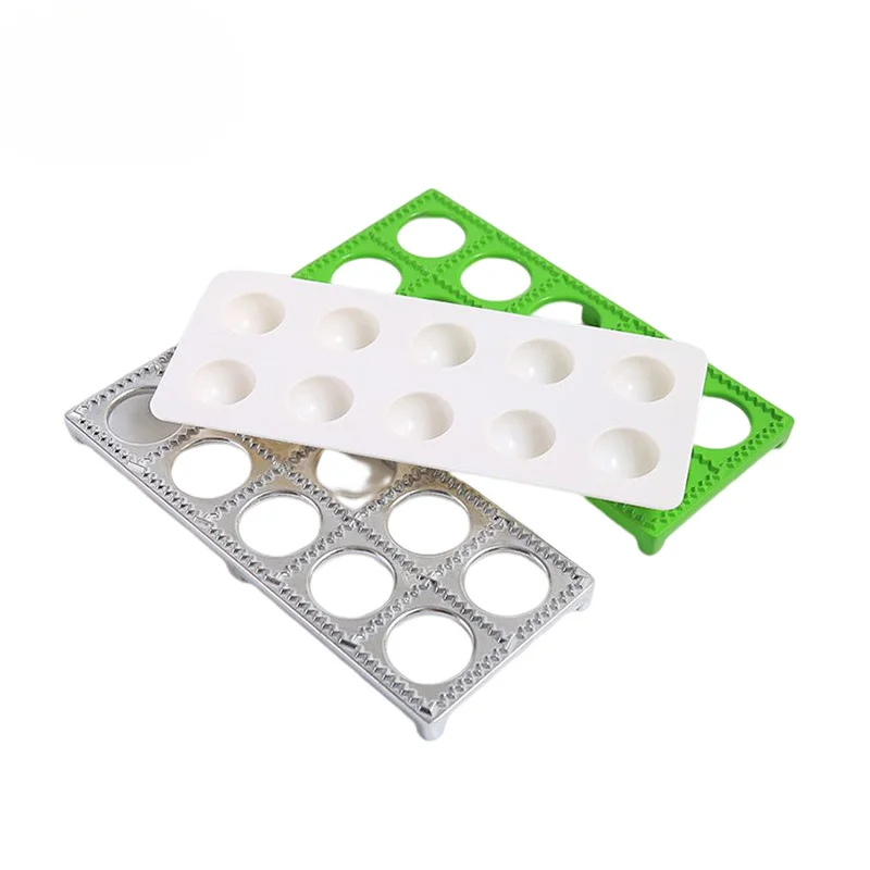 Home Ten-Hole Italian Square Dumpling Mold DIY Pastry Baking Tool Italian Fondant Cake Mold