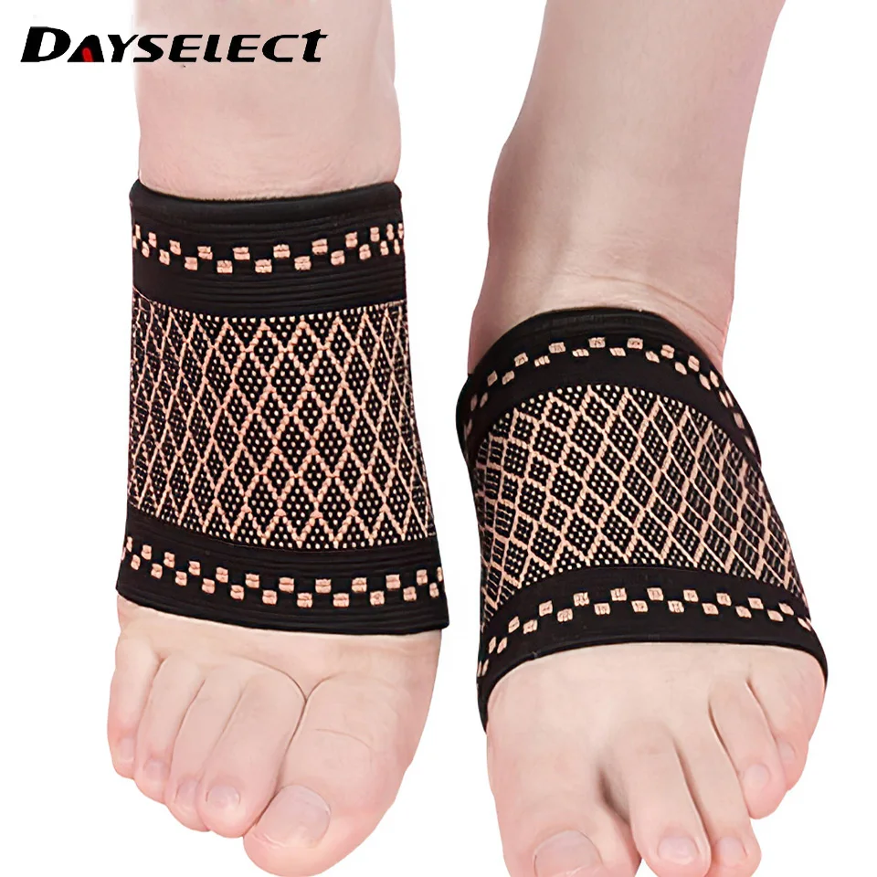 Arch Support Copper Fiber Compression Arch Sleeve Plantar Fasciitis Brace Flat Feet Relieve Pain Sleeve Socks Foot Health Care