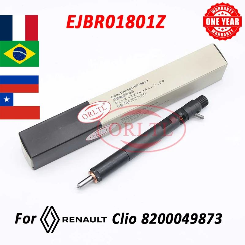 

ORLTL EJBR01801A Common Rail Injector Nozzle EJB R01801A For Renault Clio Megane 8200365186