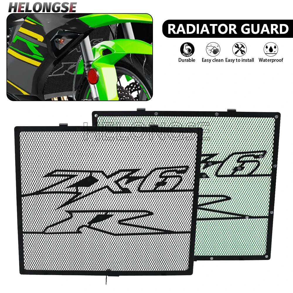 

For KAWASAKI ZX6R NINJA ZX-6R ZX636 / KTR 2009-2026 2024 2023 2022 2021 ZX6R Motorcycle Accessories Radiator Grille Guard Cover