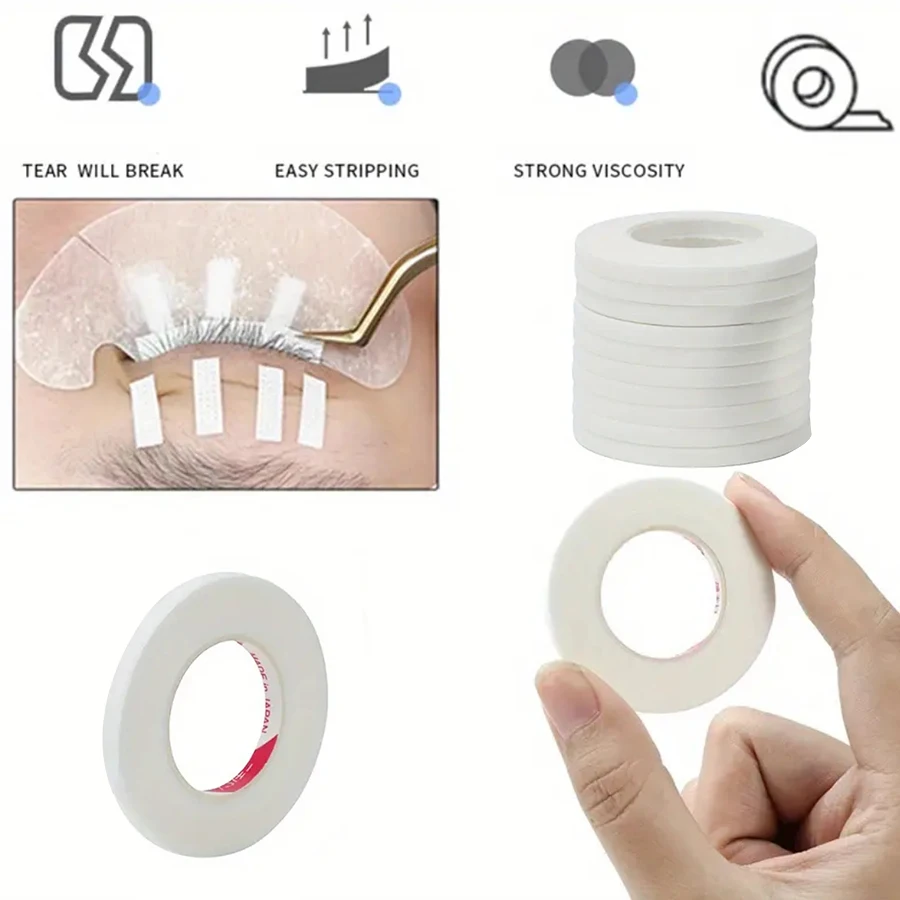 10/5Pcs 4mm Eyelash Extension Tape  Lash Perming Narrow Adhesive Tape Lash Lifting Anti-allergic Tapes Wholesale